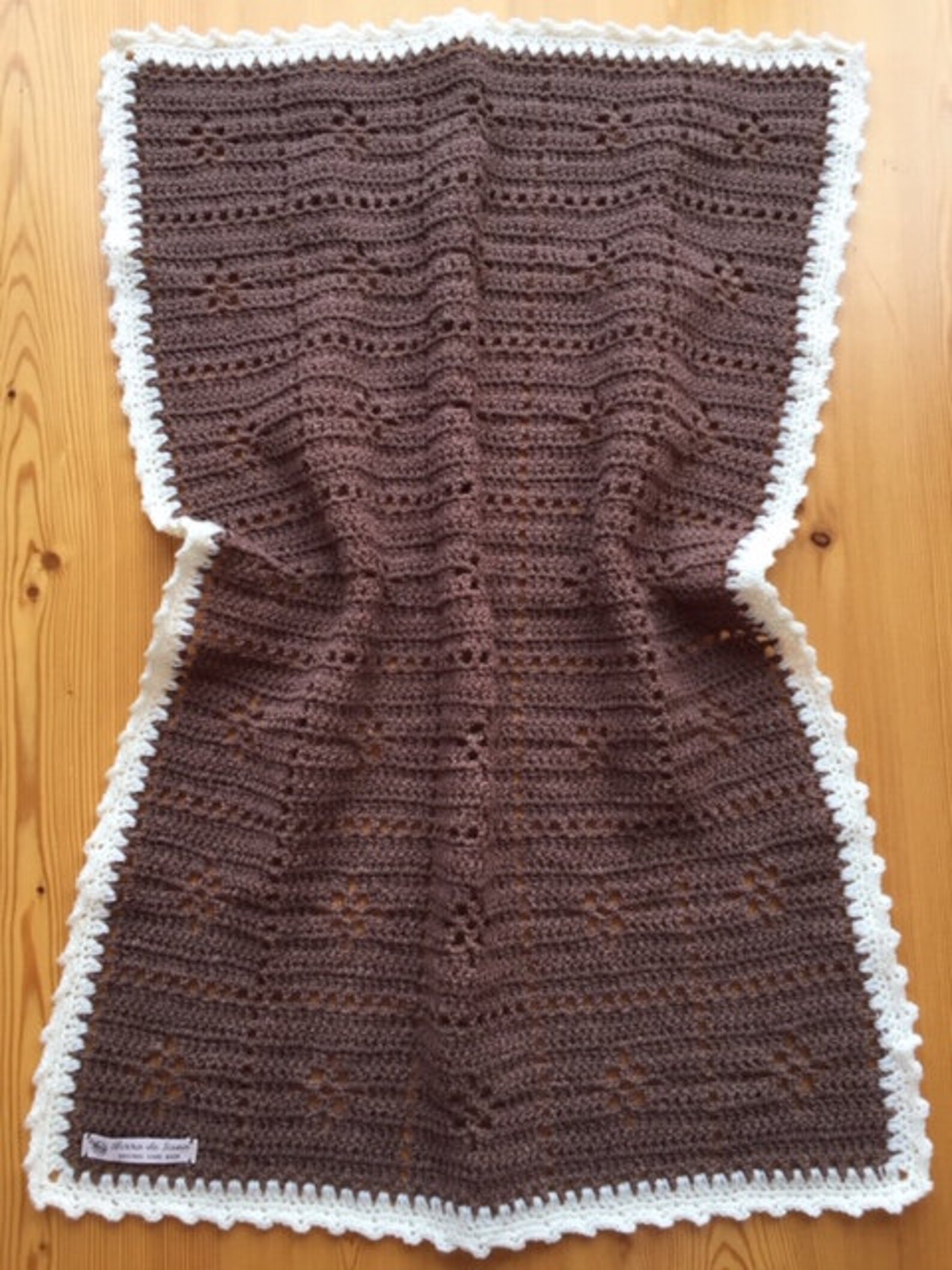 Brown Baby Blanket Crochet, Brown Baby Afghan Crochet, Baby Gift