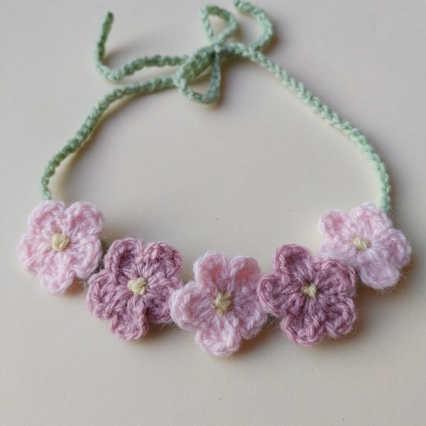 Flower baby headband crochet pattern pdf, Photo prop for baby, newborn photography prop, Flower crown crochet pattern, baby hair band pdf