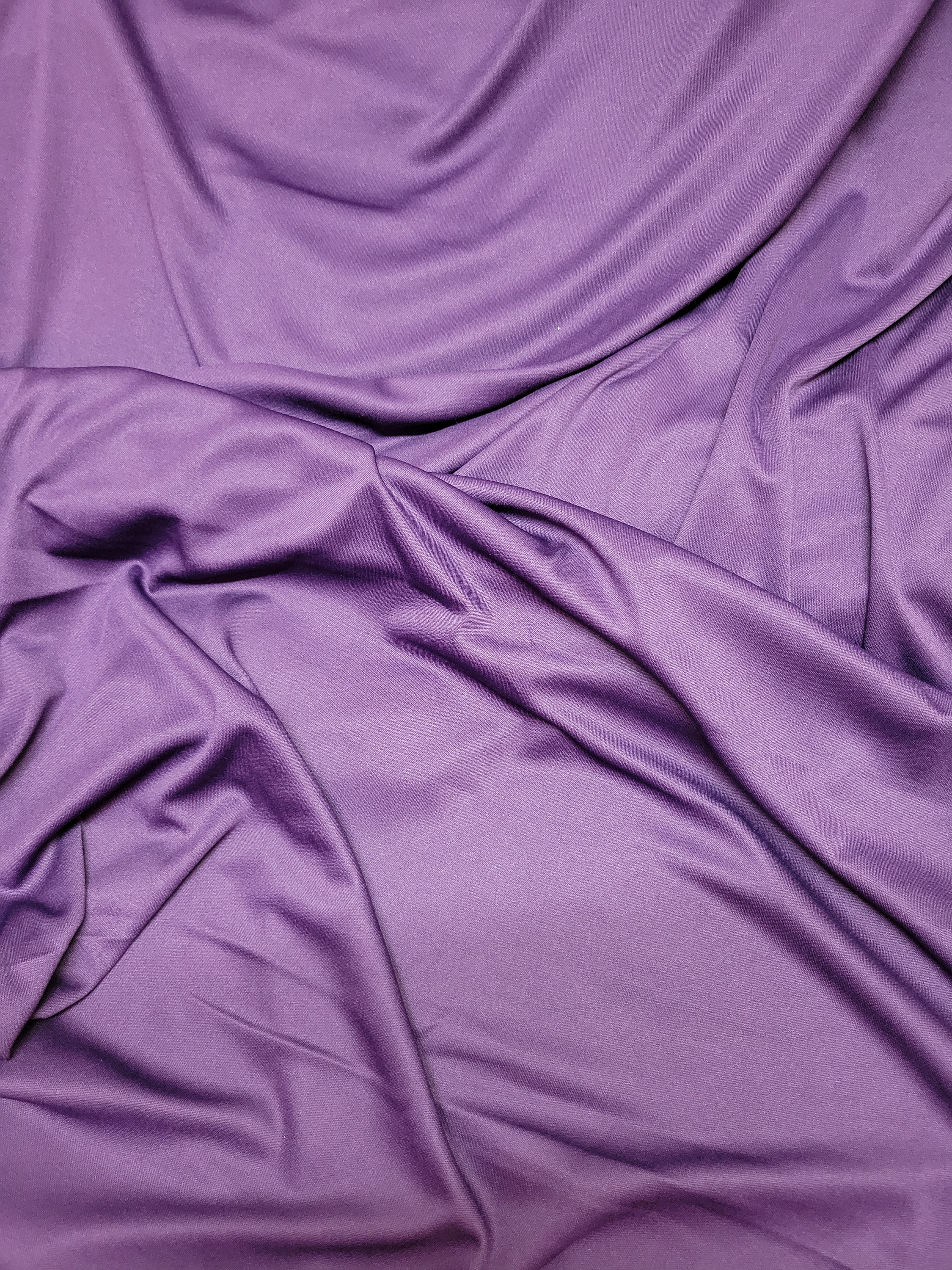 Purple Solid Jersey Knit Cotton Fabric By the 1/2 Yard Etsy