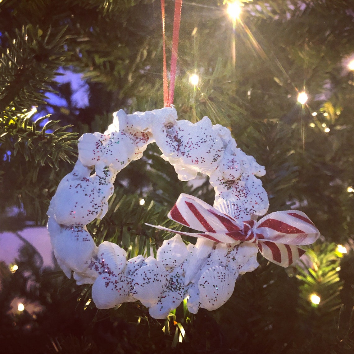 Coral Christmas Ornaments 