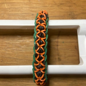 Bakugo Inspired Rainbow loom Bracelet