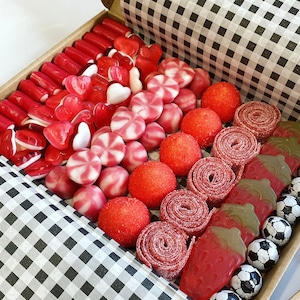 Liverpool inspired sweet box.