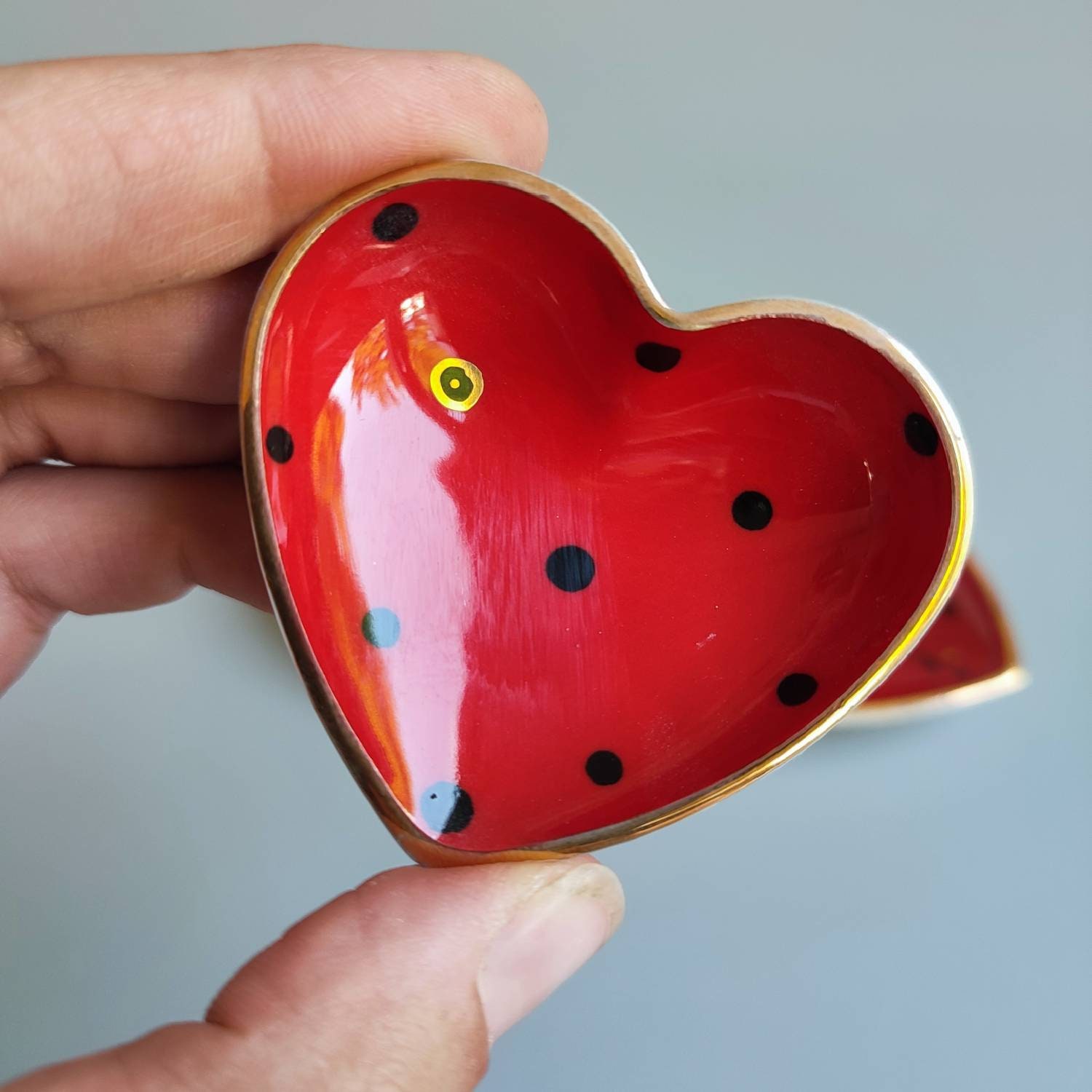 Porcelain Jewelry Dish / Heart Shaped Jewellery Trinket / Home Etsy UK