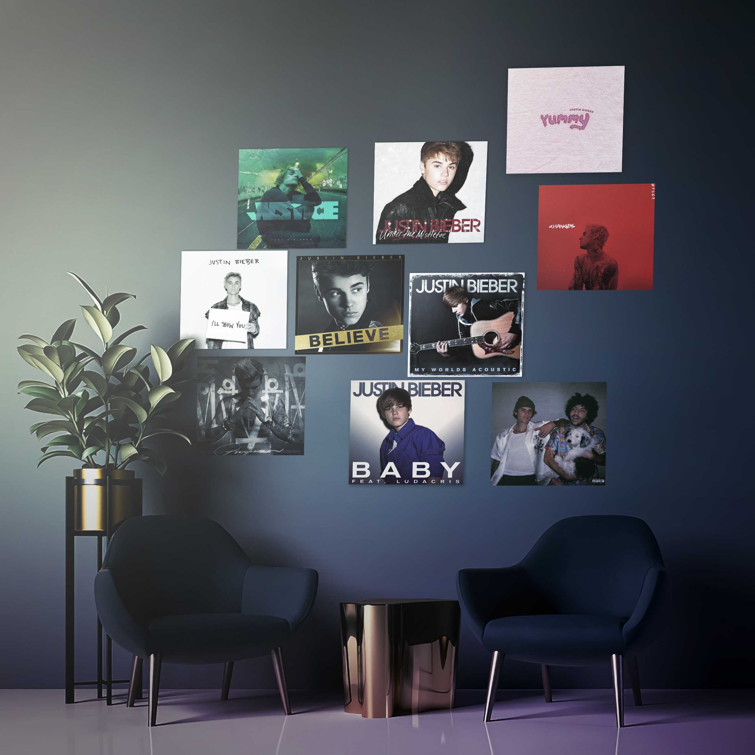 Justin Bieber Your Album Cover of Printed on Premium Canvas Etsy