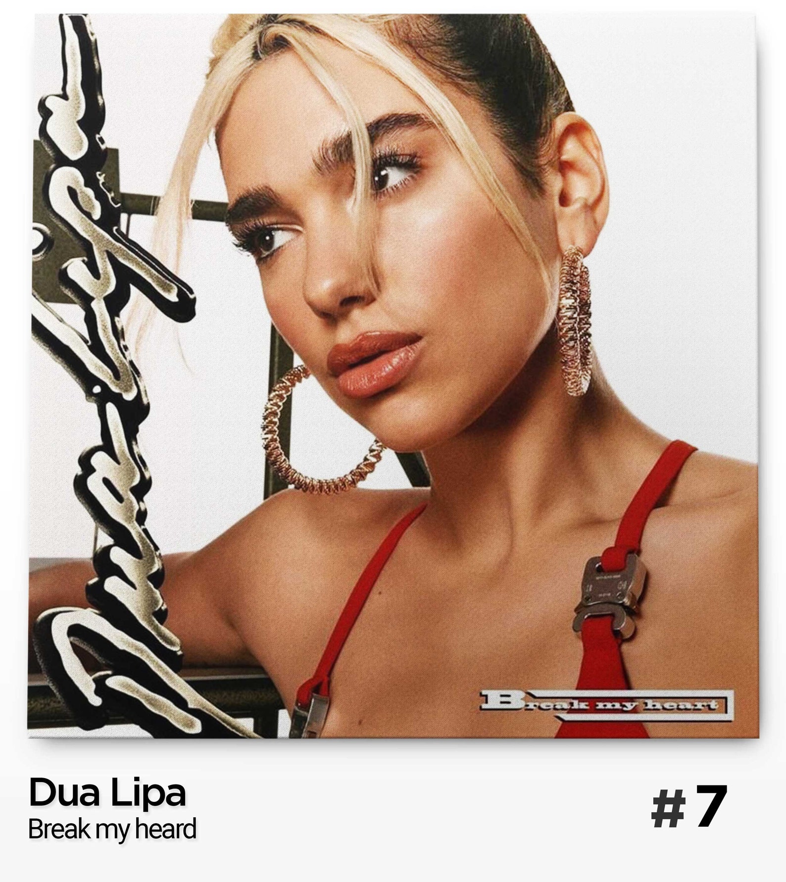 Dua Lipa Choose Your Album Cover of Printed on Premium Canvas Etsy