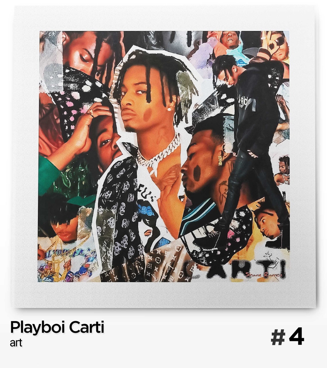 Playboi Carti Choose Your Album Cover of Printed on Premium Etsy