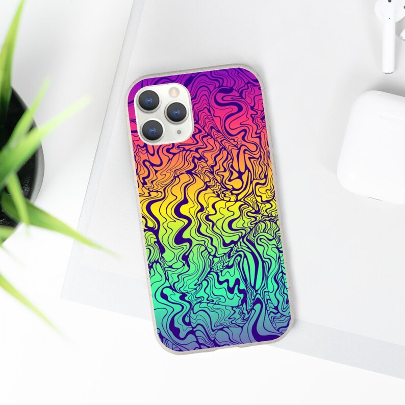 Rainbow Psychedelic Biodegradable Case