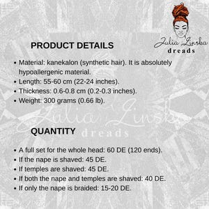 a label for a product with a description of the product