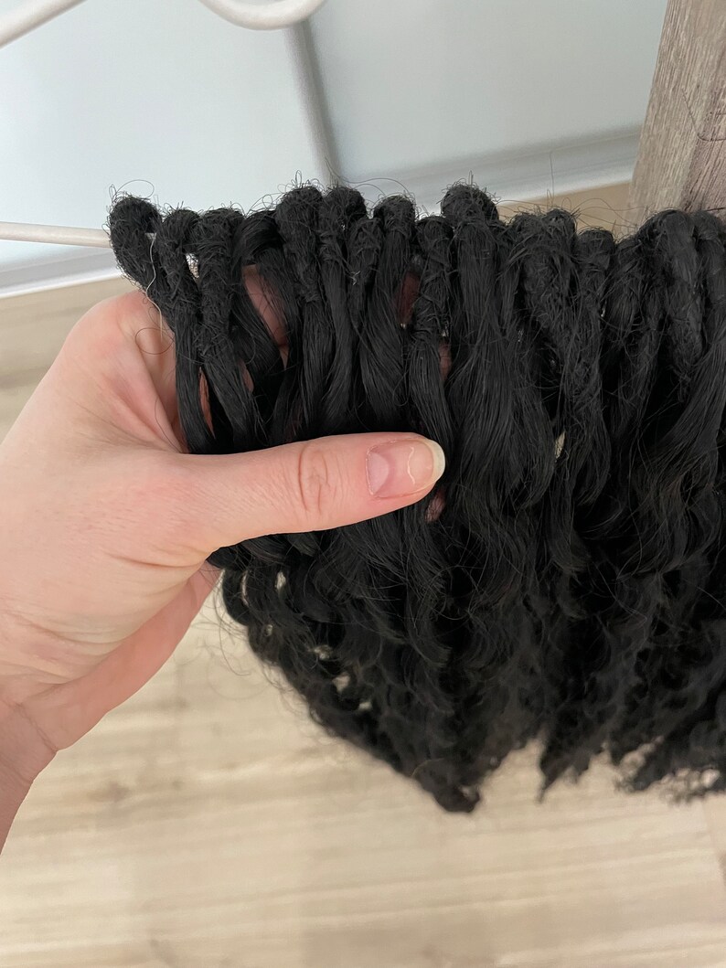 Curly Dreads Soft Wavy Black Dreads Synthetic Dreadlocks - Etsy