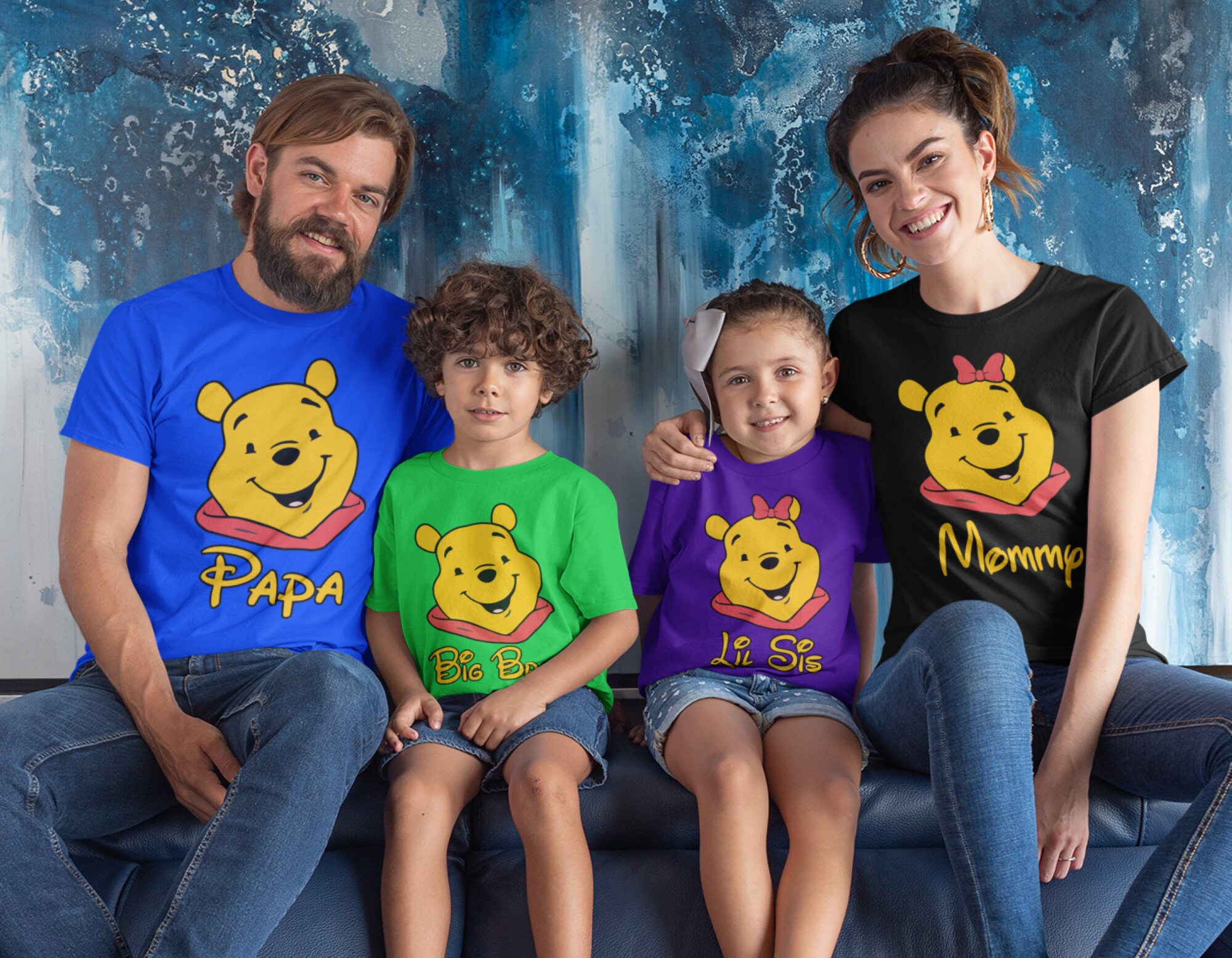 Winnie the Pooh Family Matching Shirts 