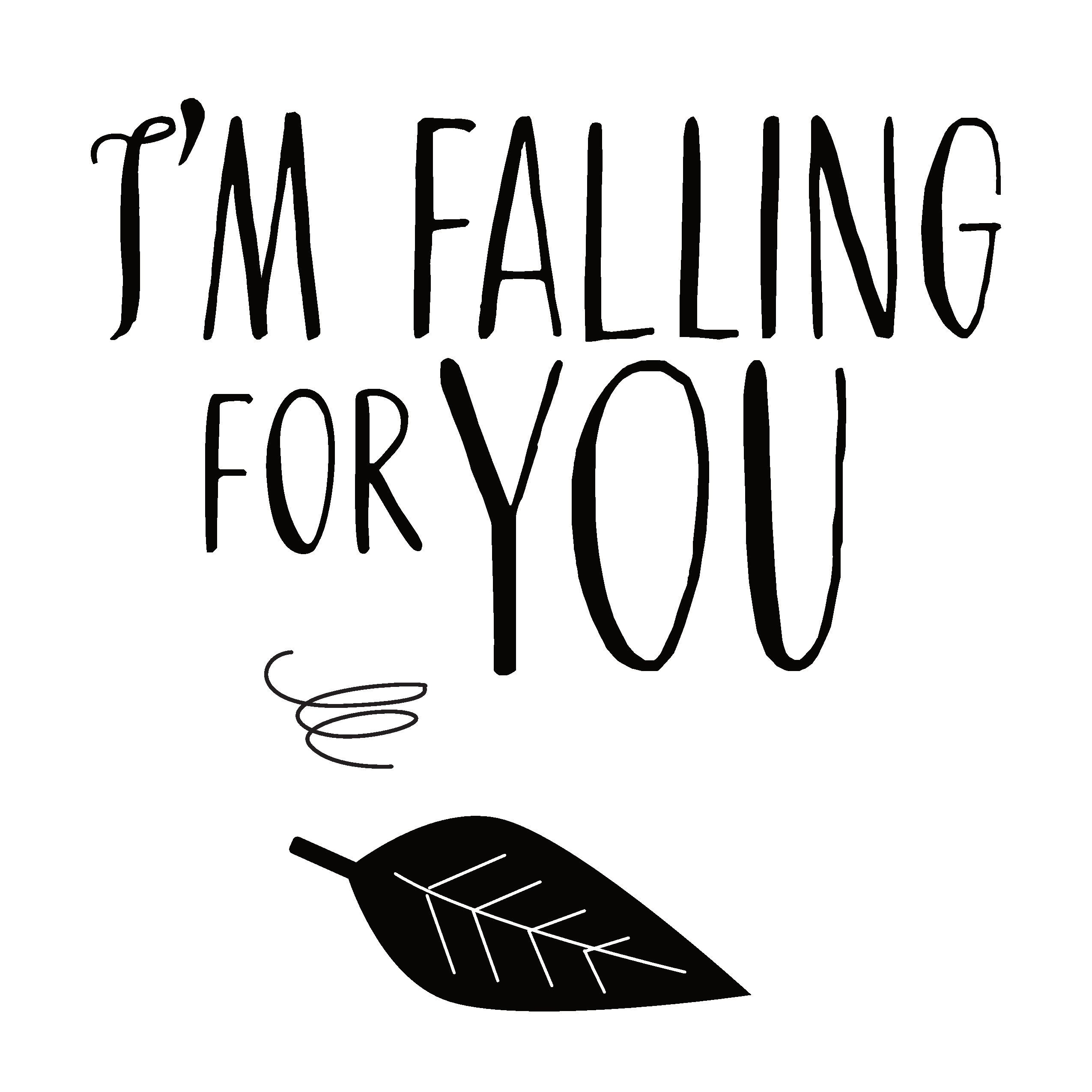 I'm Falling For You SVG Romantic Fall svg Fall SVG Fall | Etsy