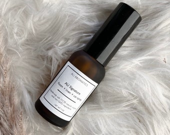 Chambre végétalienne naturelle de luxe, linge de maison et spray de voiture