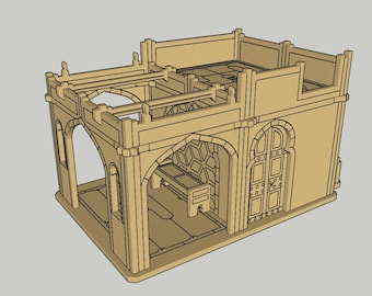 Laser cut - Utility Building