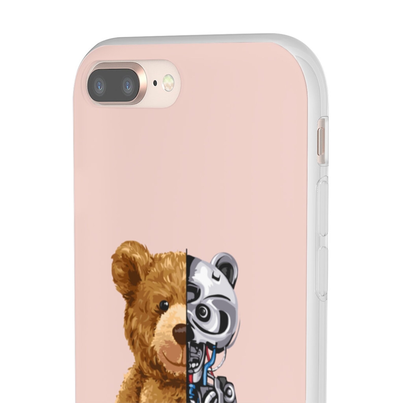 Robotic Teddy Bear Pink Phone Cases Papa Bear Samsung Phone Etsy