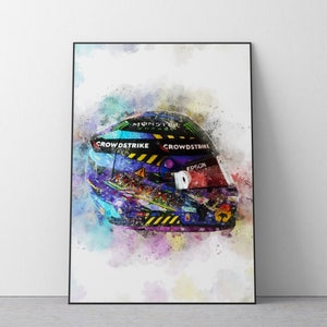 Lewis Hamilton | Helmet | Mercedes 44 | Formula One Helmet | F1 | British GP | Wall Art Print | A4 | A3 | UK Ref #84