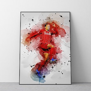 Virgil van Dijk Poster | Football Wall Art Print | Digital Download