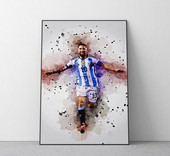 Lionel Messi Argentina Poster | Football Wall Art Print | Ref #305