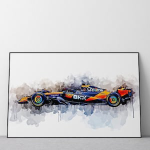 Lando Norris McLaren F1 Car Poster Print - Ref #715