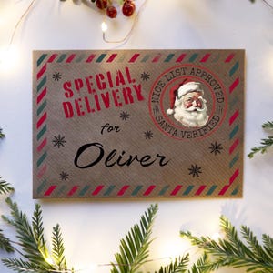 Personalized Christmas Envelope: North Pole Special Delivery