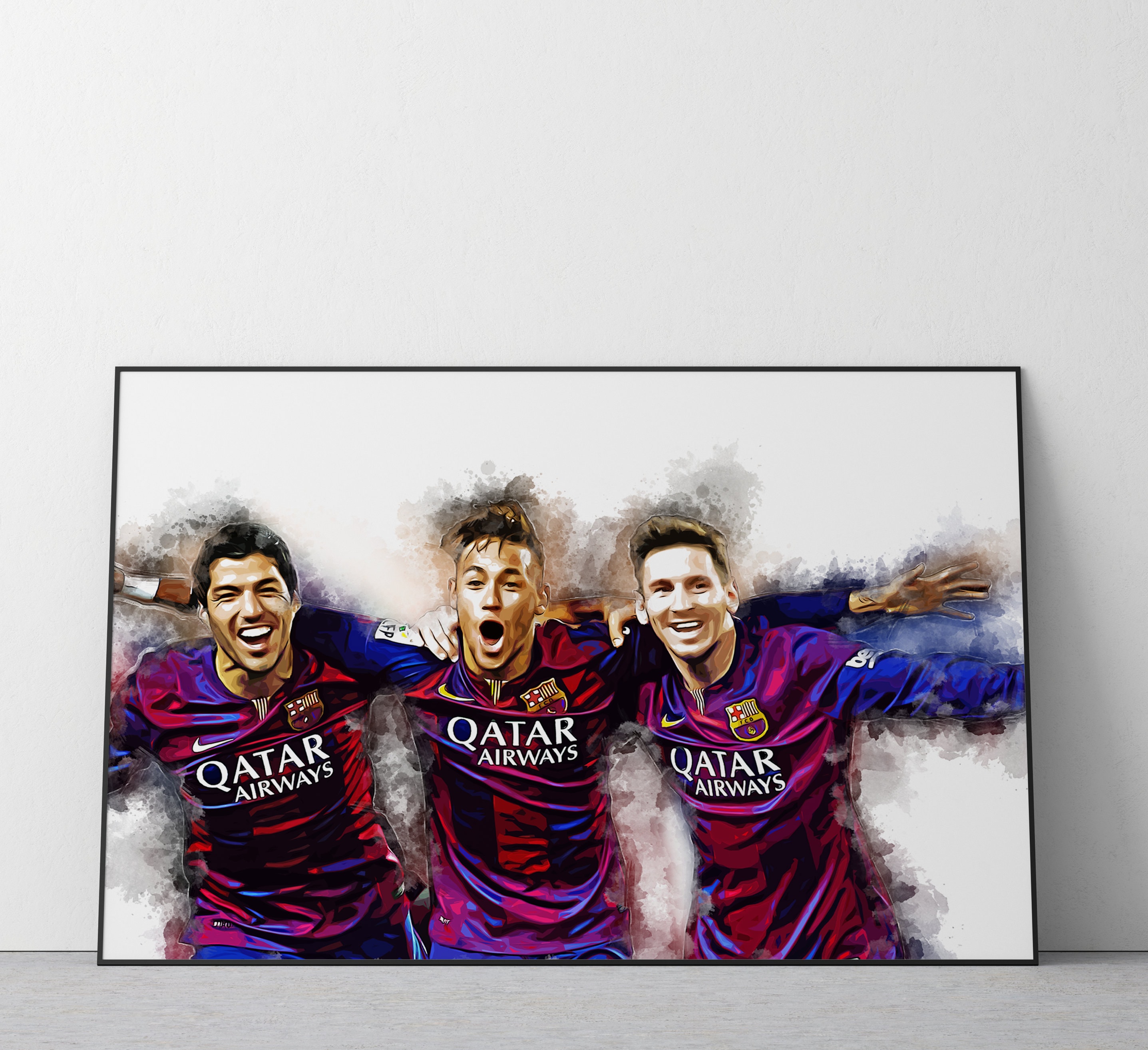 Cristiano Ronaldo Lionel Messi Neymar Jr Wallpapers Football Comprehensive  Poster Famous Sports Star Poster Prints Poster Living Room Wall Art Decor