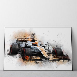 Digital Download | McLaren Gulf 2021  | Formula One Car | F1 Car | Wall Art | Printable | UK A2
