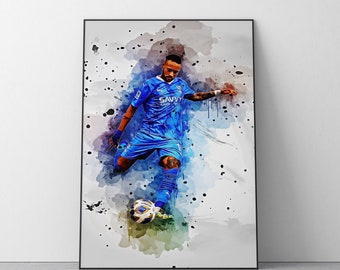 Pôster de Neymar Junior | Impressão de parede de futebol | Ref. nº 455