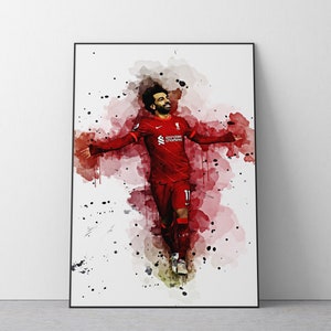 Mo Salah Poster | Football Wall Art Print | Ref #367
