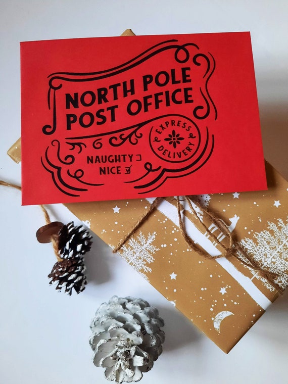 Enveloppe de Noël Bureau de poste du pôle Nord Coquin Nice Enveloppe cadeau Enveloppes  de Noël Argent de Noël Stockage -  France