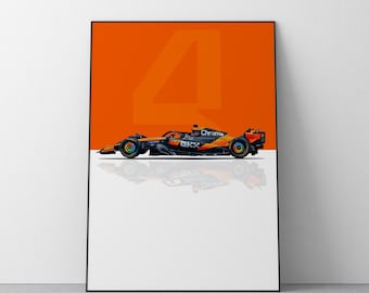 Lando Norris McLaren F1 Car Poster | Ref #563
