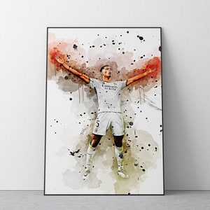 Jude Bellingham Poster | Football Wall Art Print | Digital Download