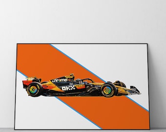 Lando Norris McLaren F1 Car Poster |  Ref #560