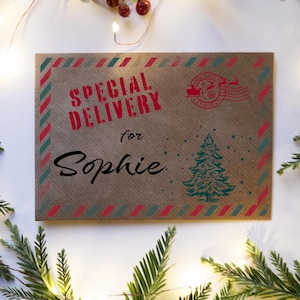 Personalized Christmas Envelope: North Pole Special Delivery Keepsake