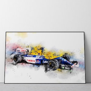 Williams Racing FW14B | Formula One Car | F1 Car | Wall Art Print | A4 | A3 | UK Ref #67