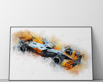 McLaren Gulf Monaco Livery F1 Car Art Print Ref #68