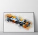 McLaren Gulf Monaco Livery  2021 | Formula One Car | F1 Car | Wall Art Print | A4 | A3 | F1 gift for him | UK Ref #68 