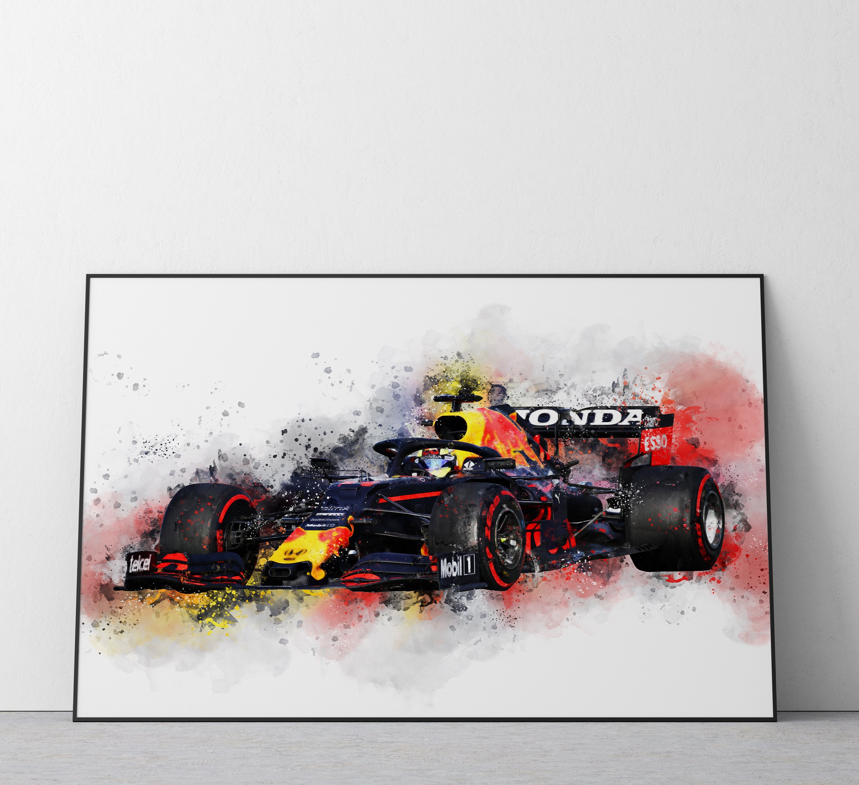 Red Bull Racing One Car F1 Car Wall Art Print - Etsy