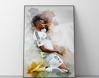 Kylian Mbappé Poster | Football Wall Art Print | Ref #536