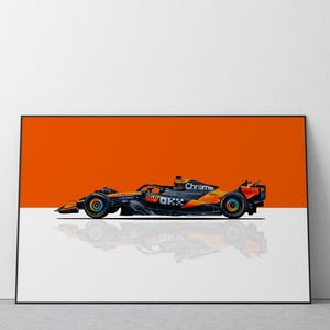 Lando Norris Poster | McLaren Car Poster | Ref #564
