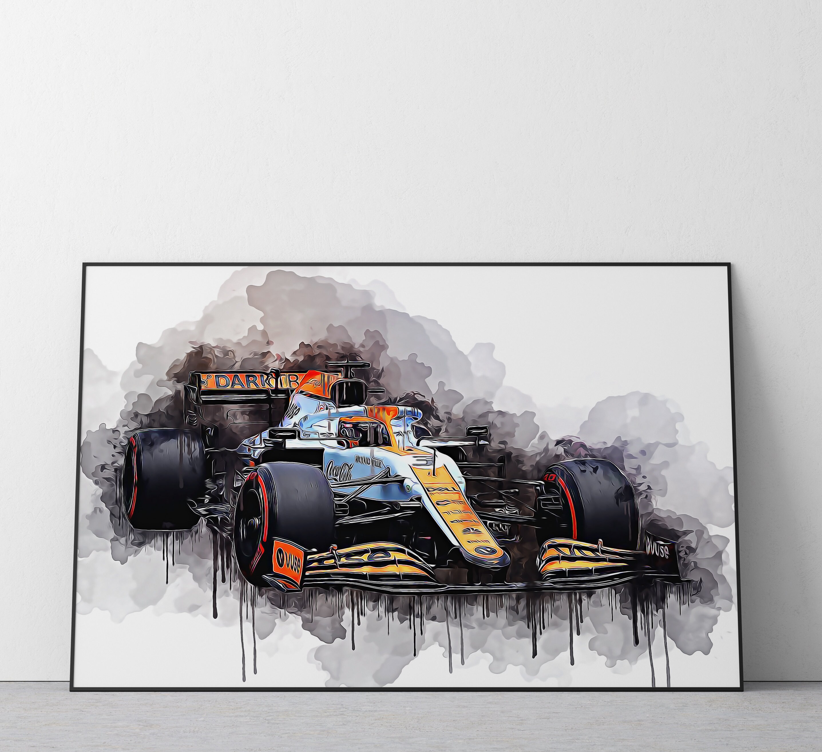 McLaren Gulf Monaco Livery 2021 | Formula One Car | F1 Car | Wall Art Print  | A4 | A3 | UK Ref #175