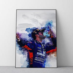 Daniel Ricciardo Shoey Print | F1 Poster | Ref #532