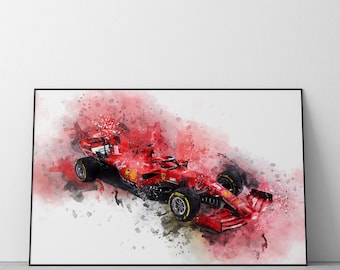 Ferrari | Formula One Car | F1 Car | Wall Art Print | A4 | A3 | UK Ref #15