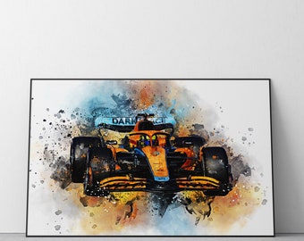 Lando Norris McLaren 2022 Car Poster | F1 Car Print | Ref #226