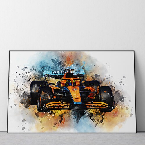 Lando Norris Mclaren 2022 Car Poster F1 Car Print Ref 226 - Etsy UK