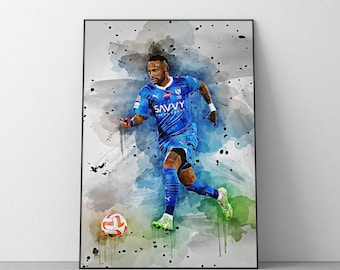 Pôster de Neymar Junior | Impressão de parede de futebol | Ref. nº 457