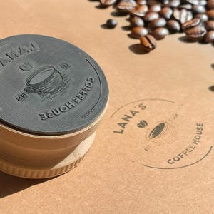 Custom Business Logo Stamp: Personalized Brand Stamp, Handmade