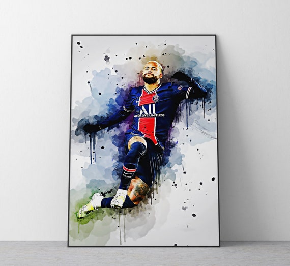Neymar Junior Poster | Football Wall Art Print | Ref #352