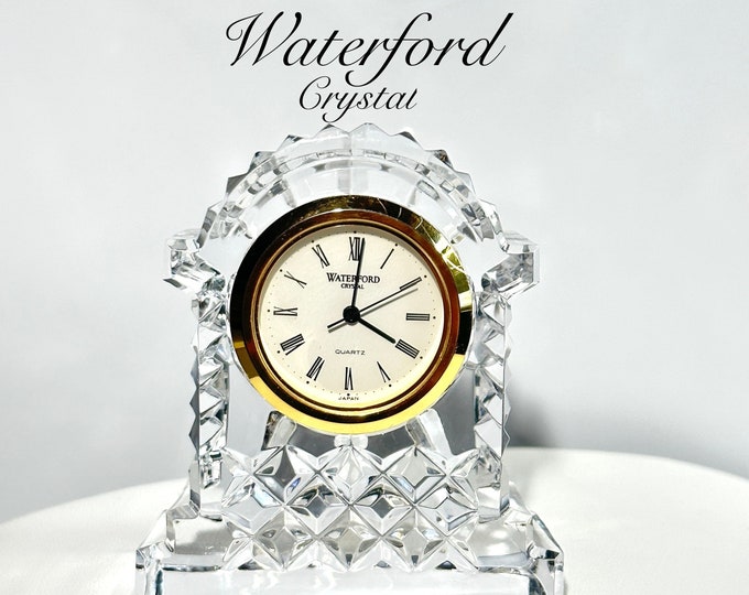 Vintage Waterford Crystal Carriage Clock With WORKING BATTERY Etsy
