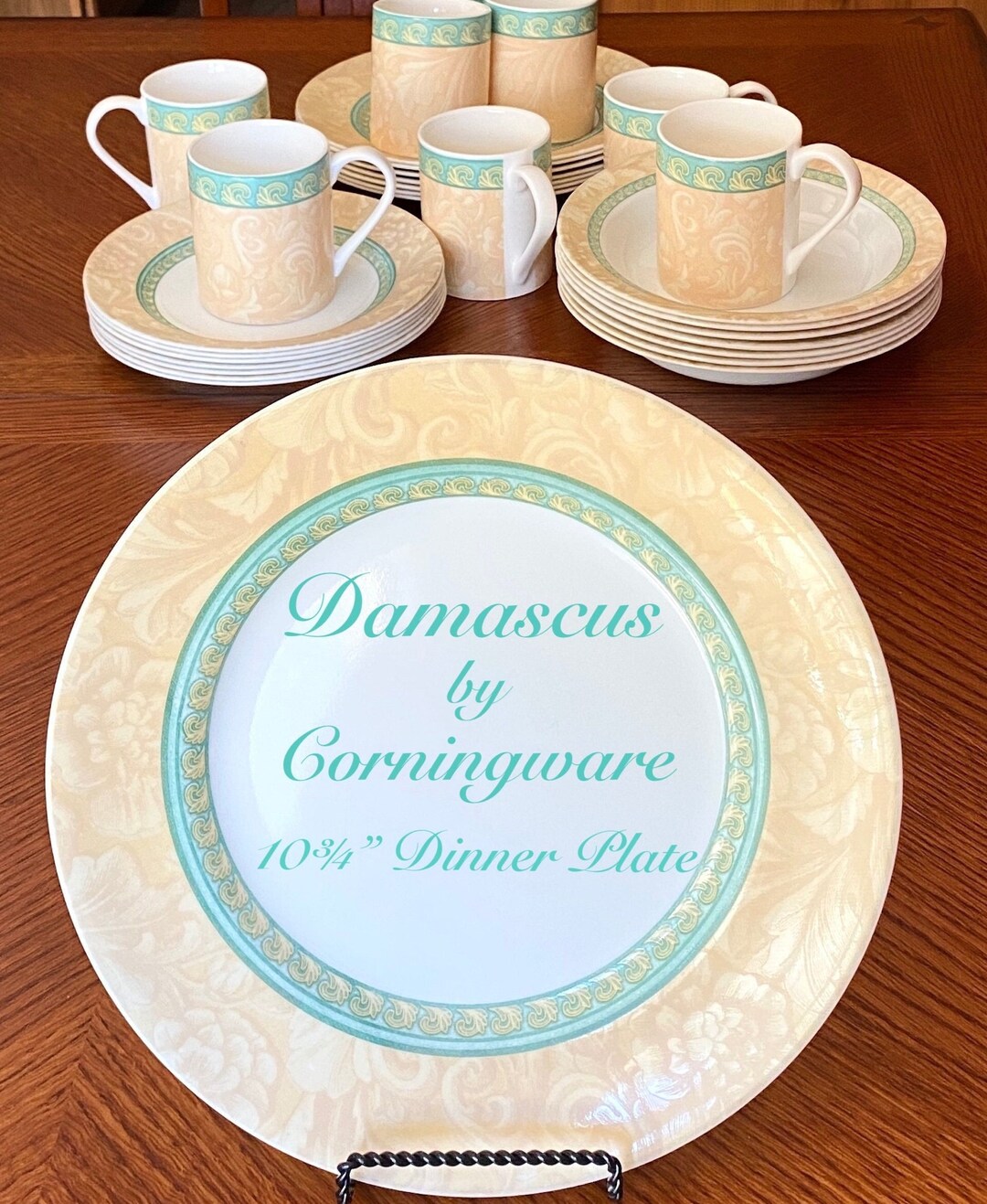 Corelle/corningware Dinner Plates, Damascus Pattern, Multiples