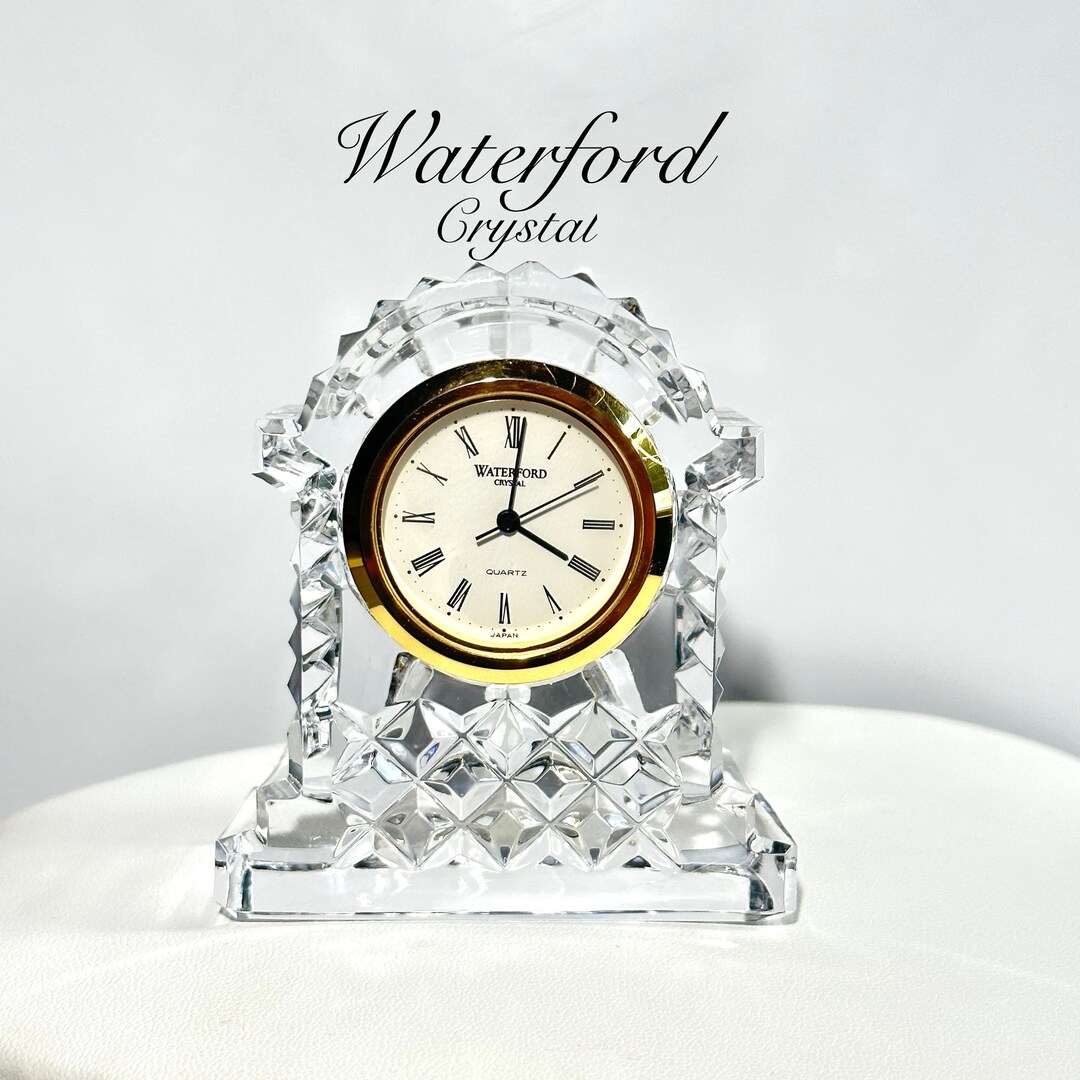 Vintage Waterford Crystal Carriage Clock With WORKING BATTERY Etsy