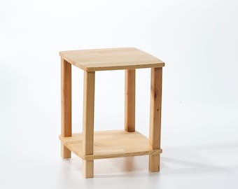 Pine Wood Bookshelf: Living Room Office Shelving Unit